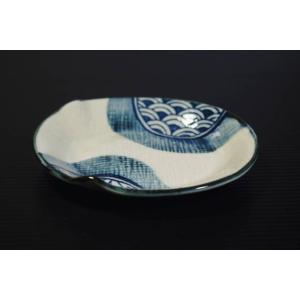 祥瑞楕円取り皿　[美濃焼/日本製/陶磁器/和食器/和風/小皿/漬物/薬味/タレ/醤油入れ/鰻/御膳/...