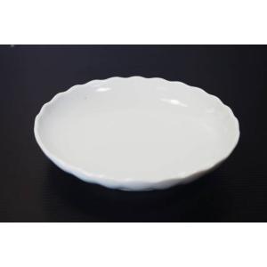白菊型40皿　[美濃焼/日本製/陶磁器/和食器/洋食器/ホワイト/中皿/取り皿/深皿/おしゃれ/レス...
