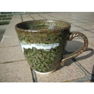MC003 織部グリーンマグカップ
