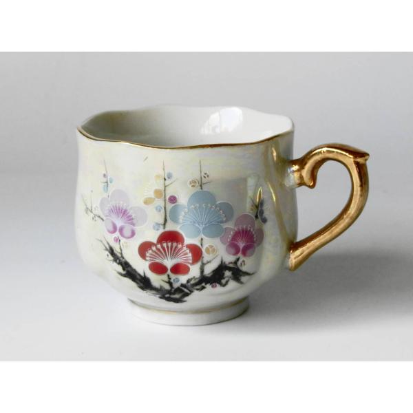 MC139　梅パールラスターコーヒーカップ　アウトレット品