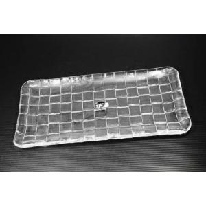 レクタングル300CR　26cm　F-49721  [クリスタルガラス/洋食器/洋風/プレート/長角...