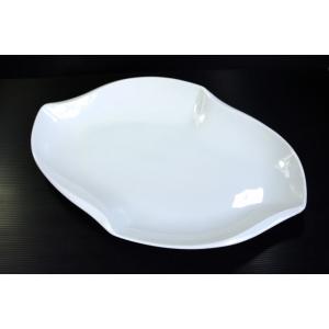 OZ032 ホームパーティー用38cmホワイト盛り付け皿★アウトレット品★