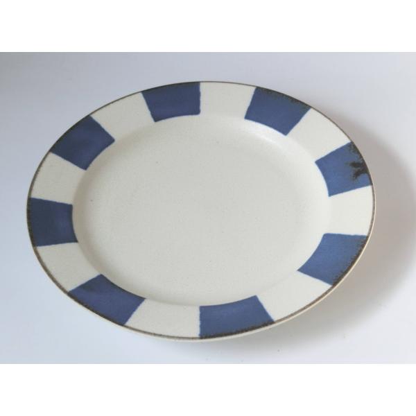 OZ047N ラウトネイビーリム70皿　アウトレット品