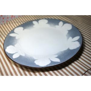 UP-TO-DATEグレーローズ23.7ｃｍ皿・パスタ皿HKT★アウトレット品★  OZ066