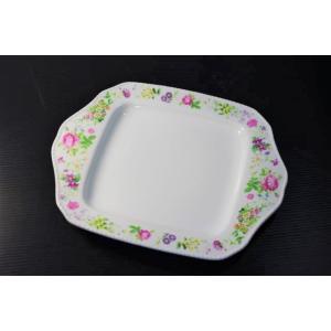 OZ096 小花22ｃｍモーニングトレー★アウトレット品★SNS