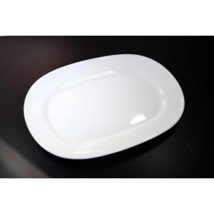 OZ257 白26.3cmリム楕円皿★アウトレット品★DKH