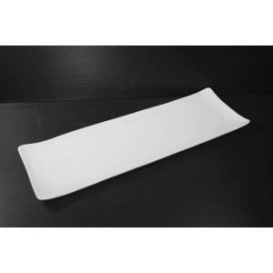 OZ287　白マット33cm長角ロングプレート★アウトレット品★DMS