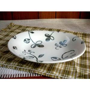 PS006 モダンオーバルカレーディッシュ唐草