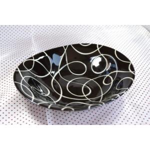 PS022　ブッラクスクロール１９．２ｃｍスープ　アウトレット品