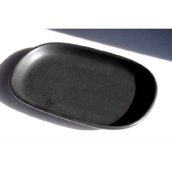 PS123 ブラック25.5ｃｍ楕円パスタ皿JSK★アウトレット品★