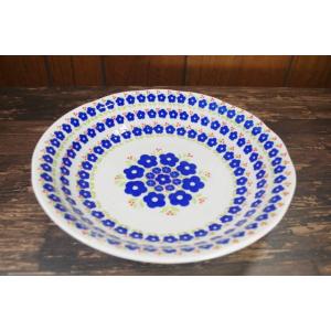 PS134　リングフラワー21.5cmカレー皿　アウトレット品