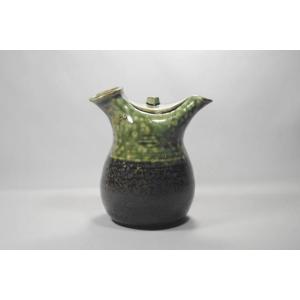 SK003　レンジ燗小　織部　[美濃焼/日本製/陶磁器/和食器/和風/緑/グリーン/とっくり/徳利/...