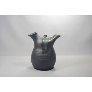 SK004　レンジ燗小　南蛮　[美濃焼/日本製/陶磁器/和食器/和風/黒/ブラック/酒器/熱燗 /徳...