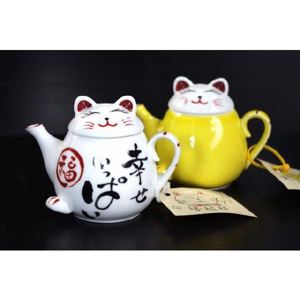 風水・有田焼招き猫ドレッシングポット・醤油入れ★アウトレット品こみ★