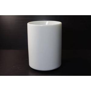 YM046　白６．５×H9cm　長湯呑　★アウトレット品★　