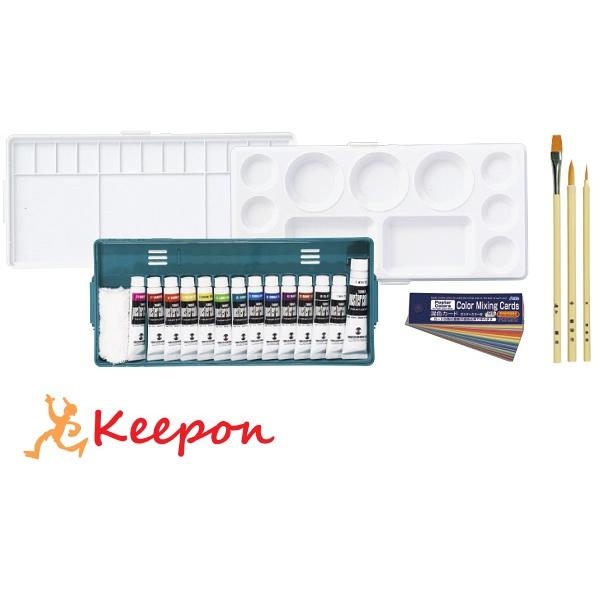 TPCプライムシンプルセットAナイロン六角白軸デザイン 13色14本 絵具 アーテック 美術 新学期...