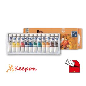 ファースター油絵具 12ml 12色セット(ネコポス可) 美術 学校 小学生 中学生 高校 絵具 油...