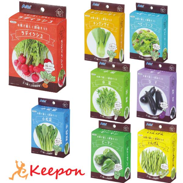 お家で楽しく栽培キット アーテック 手作り 自宅 家庭栽培 野菜 ラディッシュ チンゲンサイ サニー...