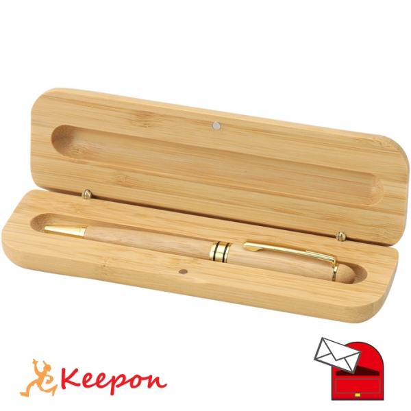 天然竹製ボールペン（ケース付） (メール便可) アーテック 記念品 プレゼント 木製 小学校 中学校...