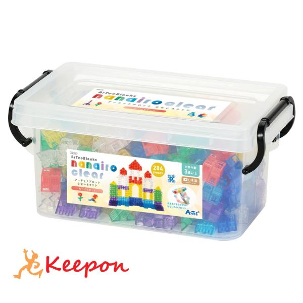 Artecブロックなないろクリアたっぷりセット おもちゃ パズル プレゼント 知育玩具 幼児 子ども...