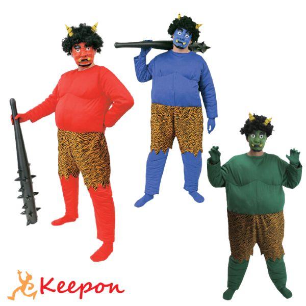 【節分】デカ鬼くん(ボディスーツ,手袋,靴下) 衣装 イベント 文化祭 コスプレ 赤鬼 青鬼 緑鬼 ...