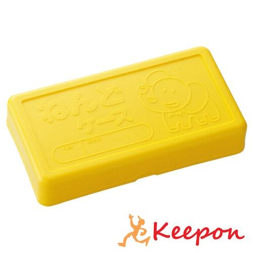 ねんどケース500g用 デビカ 粘土 入れ 保存 小学生 幼稚園 保育園 黄色