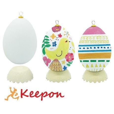 おえかきエッグ 1個 ハンドメイド イースター 工作 お絵かき たまご型 春 季節