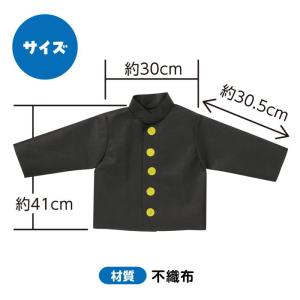 不織布学ラン Cサイズ (2枚までメール便可能...の詳細画像1