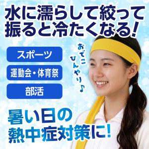 ひんやりはちまき (メール便可) 全4色 アー...の詳細画像2