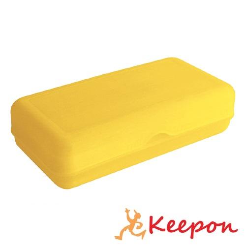 ねんどケース1kg用 デビカ 粘土 入れ 保存 小学生 幼稚園 保育園 黄色