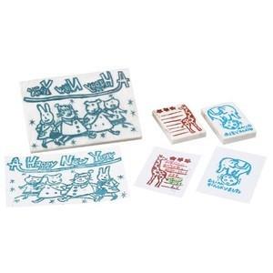 はんけし君600h ハガキサイズ 1枚(メール便可) 　　図工・美術・画材