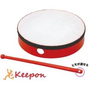 パーランクー 沖縄 エイサー 用 太鼓 バチ付き (（中）18cm) : KEN