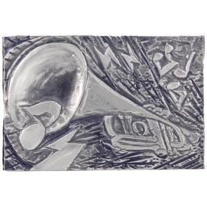 メタルレリーフSP板 (38154) (メール便可) 伝統工芸　工作　彫刻　彫金