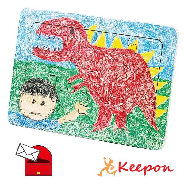 木製パズル 無地 (メール便可) 12ピース 母の日 父の日 プレゼント 手作り 工作 お絵かき お...