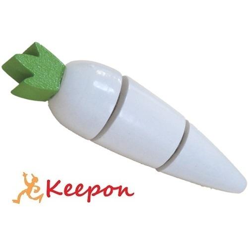 木のおもちゃ 　ミニ・大根(ネコポス可) だいわ 木製おもちゃ プレゼント ままごと　食材 誕生日 ...