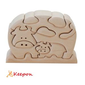 木製パズル はらぺこあおむし(ネコポス可) 絵本 10ピース : キープオン