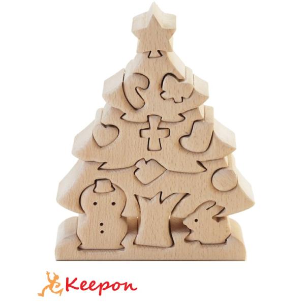 木のおもちゃ クリスマスツリー（大）だいわ 木製おもちゃ プレゼント パズル 絵合わせ 誕生日 クリ...