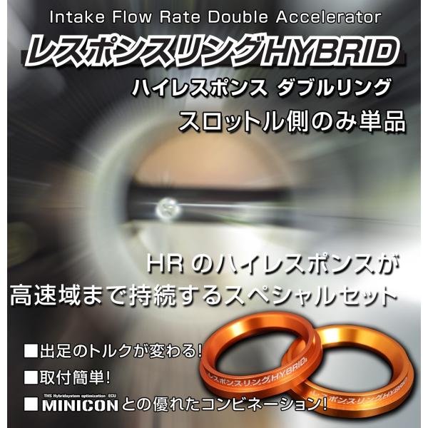 CH-RハイブリッドZYX10 /11 レスポンスリングHYBRID　ダブルリング仕様スロットル側リ...
