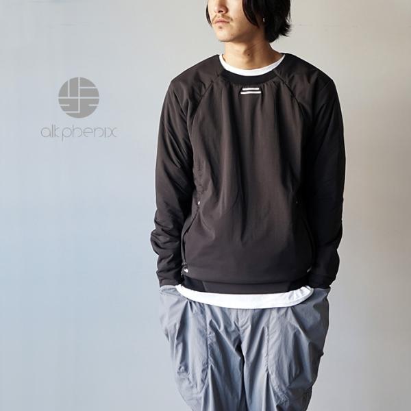 alk pheinx アルクフェニックス 　Aero crewneck - BLACKエアロクルーネ...