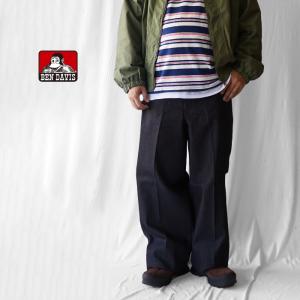 30%OFFセール BEN DAVIS ベンデイビス USA GORILA CUT - BLUE DENIM ゴリラカット ブラックデニム デニム デニムパンツ パンツ ワイドパンツ 爆買