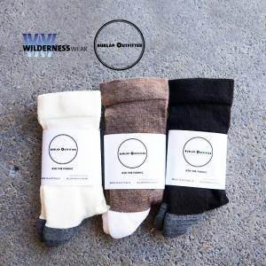 BURLAP OUTFITTER × WILWILDERNESS WEAR バーラップアウトフィッター COLOR BLOCK MERINO SOCKS カラーブロックメリノソックス｜keeshop