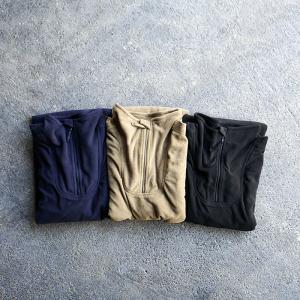 DEADSTOCK デッドストック　BRITISH ARMY STYLE PCS FLEECE UNDER SHIRT イギリス軍 フリースアンダーシャツ ハーフジップフリース｜keeshop