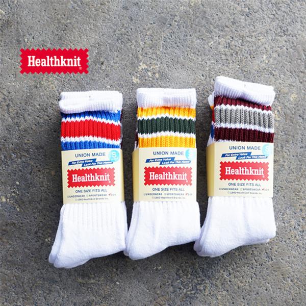 Healthknit ヘルスニット　 3P LINE SOCKS  ソックス 靴下 ラインソックス ...