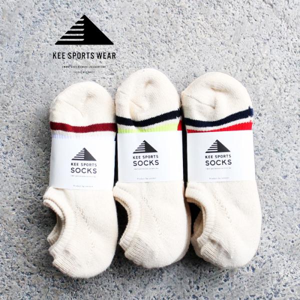 KEE SPORTS【キースポーツ】 3P BORDER ANKLE SOCKS アンクルソックス ...