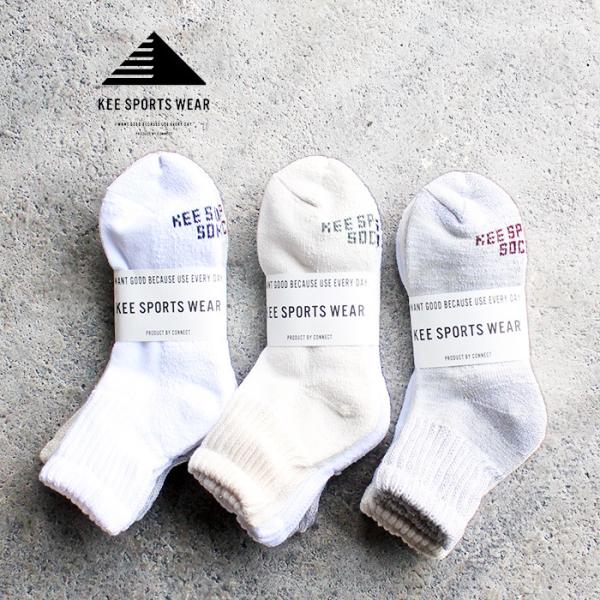 KEE SPORTS キースポーツ 3P STANDARD SOCKS 2 アンクルソックス 靴下 ...