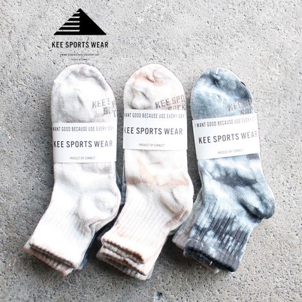 KEE SPORTS キースポーツ 3P TIEDYE STANDARD SOCKS  アンクルソッ...
