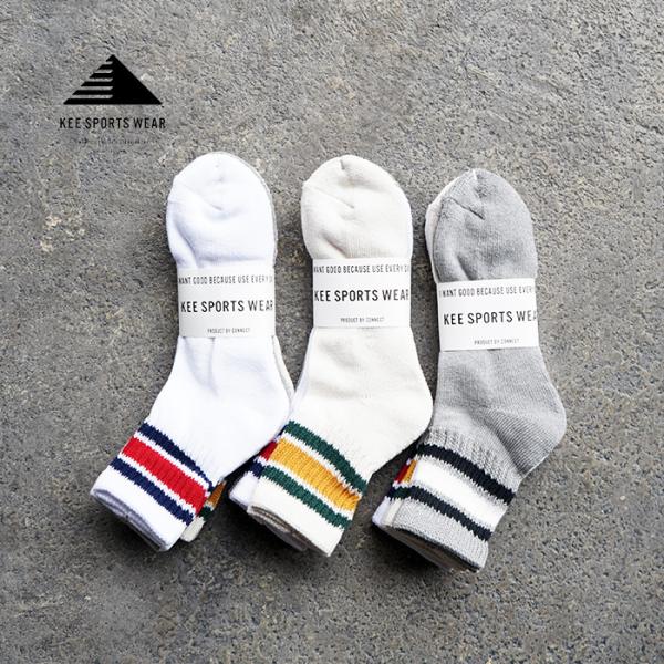 KEE SPORTS キースポーツ 3P BORDER SOCKS 2 ボーダーソックス ラインソッ...