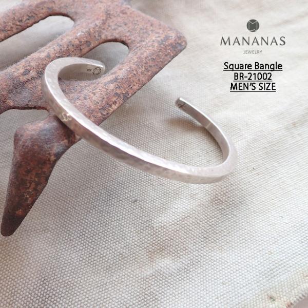 MANANAS マナナス Square Bangle -MEN'S SIZE スクエアバングル バン...