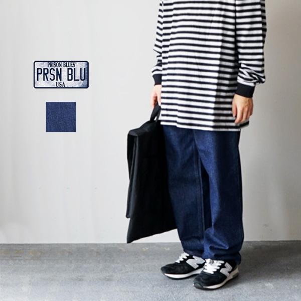 PRISON BLUES プリズンブルース WORK JEANS -INDIGO  ワークパンツ デ...