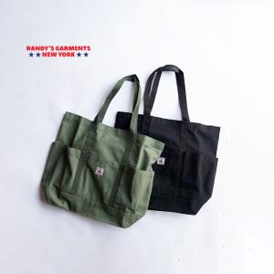 RANDY'S GARMENTS ランディーズガーメンツ　UTILITY TOTE ユーティリティトート トートバッグ カバン バッグ トート オリーブ ブラック｜keeshop